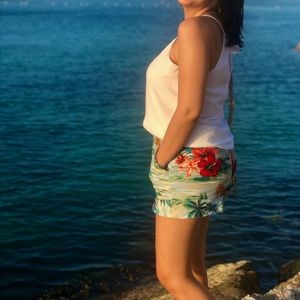 Zara Tropical Printed Shorts